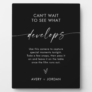 Plaque Photo Mariage Disposable Caméra Signal, Mariage Jeu Phot