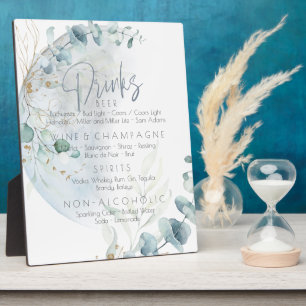 Plaque Photo Mariage   Dusty Blue Over the Moon in Love