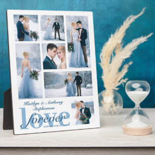 Plaque Photo Mariage LOVE FOREVER Photo Collage Couleur personn