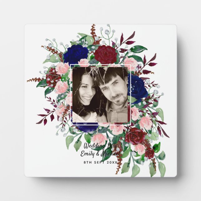 Plaque Photo MARIAGE PHOTO COUPLES, Anniversaire, Nouveau cadea (Devant)