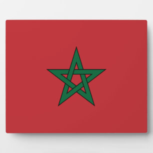 Plaque Photo Maroc - Drapeau marocain