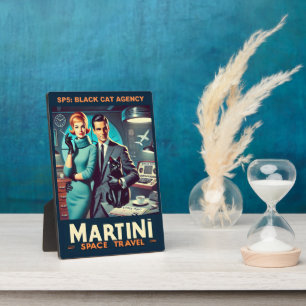 Plaque Photo Martini Space Travel Poster SP5 : Agence de Chat N
