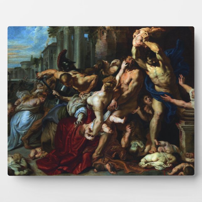 Plaque Photo Massacre des Innocents par Peter Paul Rubens (Devant)