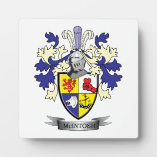Plaque Photo McIntosh Family Crest Coat of Arms