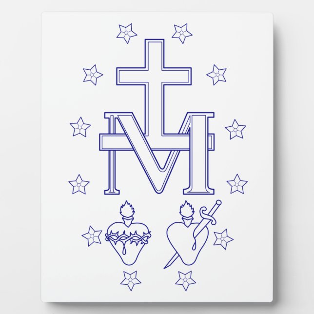 Plaque Photo Médaille de Notre-Dame des Grâces (Devant)