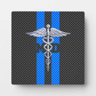 Plaque Photo Médecin Médicale MD Caduceus sur l'impression de f