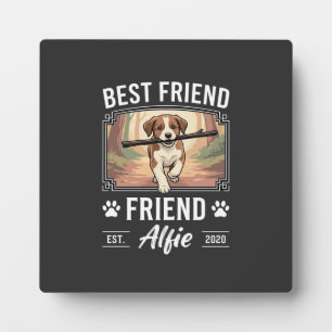 Plaque Photo Meilleur Ami Alfie Amoureux des Chiens