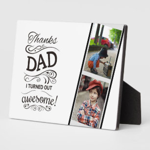 Plaque Photo MEILLEUR cadeau pour DADS! Ajouter Photos - Les Pè