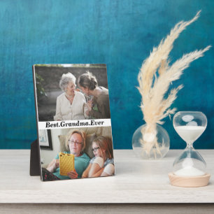 Plaque Photo Meilleur Collage photo de grand-mère Ever 2
