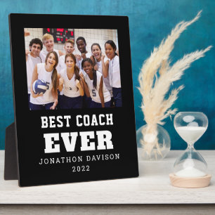 Plaque Photo Meilleur Entraîneur Jour Nom Année Photo Équipe Bl