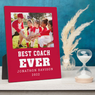Plaque Photo Meilleur Entraîneur Jour Nom Année Photo Équipe Ro