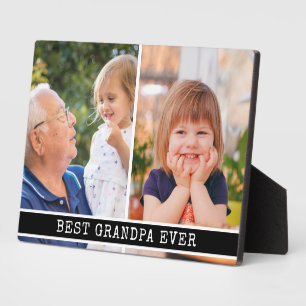 Plaque Photo Meilleur Grand-Père Ever 2 Collage de Photos Cadea