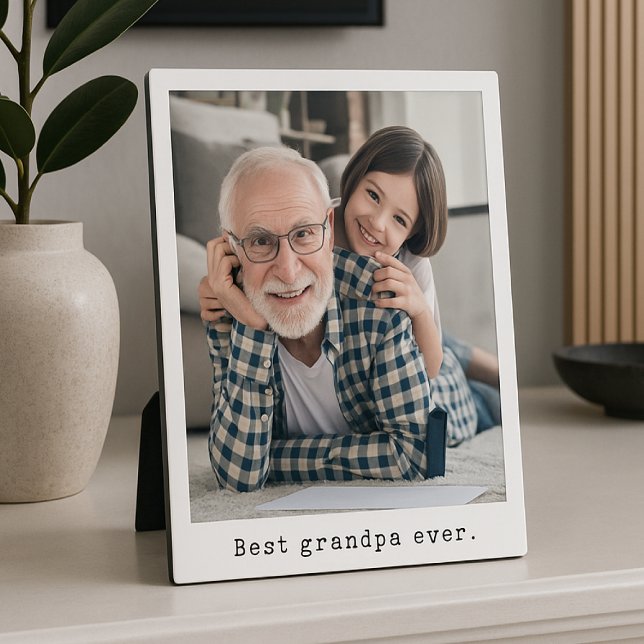 Plaque Photo Meilleur Grand-Père Jamais Grand-Père Plein Photo  (Créateur téléchargé)