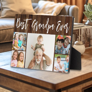 Plaque Photo Meilleur Grand-Père Jamais Petits-Enfants 5 Photo