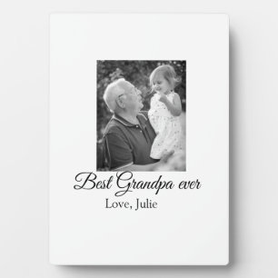 Plaque Photo meilleur grand-père toujours grands-parents cadeau