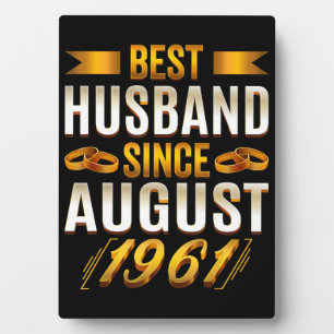 Plaque Photo Meilleur Mari Amusant 59e anniversaire Parents