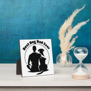 Plaque Photo Meilleur Papa Chien de Tous les Temps T-shirt Homm