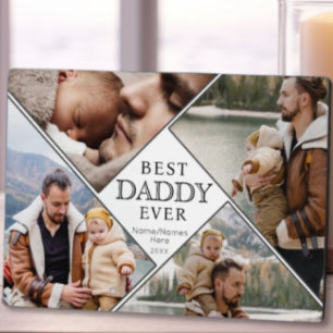 Plaque Photo Meilleur papa Jamais Photo Collage Papa Keepsaké P