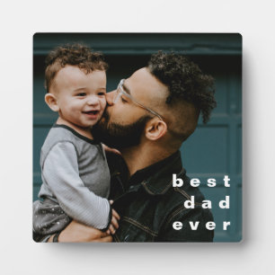 Plaque Photo Meilleur Papa Jamais Photo Complète Revêtement Per