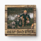 Meilleur papa Jamais Russe Photo Bois