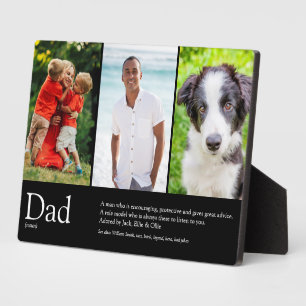 Plaque Photo Meilleur papa papa papa Père Toujours Définition P