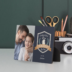 Plaque Photo Meilleur Papa Par   Photo de Golf Papa