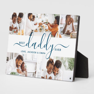 Plaque Photo Meilleur Papa Personnalisé Texte Photo Collage Cad