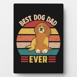 Plaque Photo Meilleur papa pour chien de tous les temps 