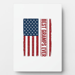 Plaque Photo Meilleur Papi Patriote Drapeau Vector Design_1