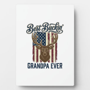 Plaque Photo Meilleur Papy Buckin Ever Conception de Chemise de