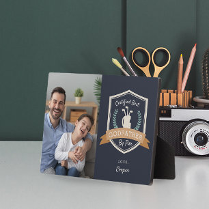 Plaque Photo Meilleur Parrain Par Par Par   Fête des pères Golf