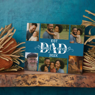 Plaque Photo Meilleur Père Ever – Collage de Photos Personnalis