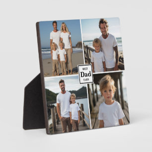 Plaque Photo Meilleur père jamais personnalisé 4 modèle photo
