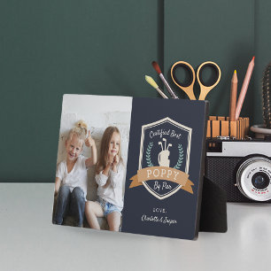 Plaque Photo Meilleur Poppy par défaut   Golf Grand-père Photo