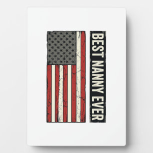 Plaque Photo Meilleur T-shirt de drapeau vintage patriotique de