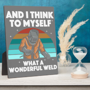 Plaque Photo Meilleur Welding Art Men Women Arc Welder Ir