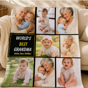Plaque Photo Meilleure Grand-mère du Monde Photo Grand-parent