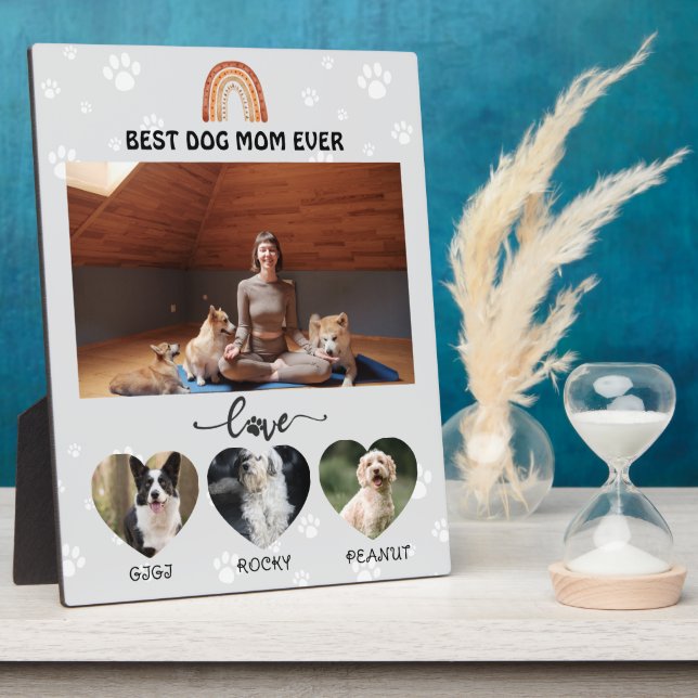 Plaque Photo Meilleure maman de chien Fête toujours (Côté)