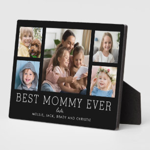 Plaque Photo Meilleure maman Ever Enfants 5-Photo Collage perso