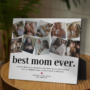 Plaque Photo Meilleure Maman Jour des Mères Photo Collage Plaqu
