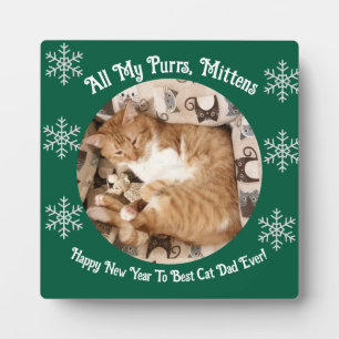 Plaque Photo Meilleure maman / papa de chat de tous les temps,