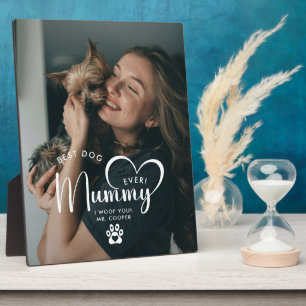 Plaque Photo Meilleure photo cadeau de maman de chien du monde 
