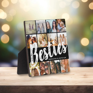 Plaque Photo MEILLEURES AMIES, Collage de photos & Noms   BFF