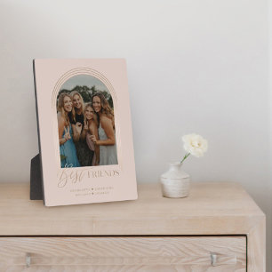Plaque Photo Meilleurs Amis BFF Elegant Cadre Arc Garde photo
