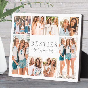 Plaque Photo Meilleurs amis élégant collage photo pour BFF