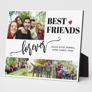 Plaque Photo Meilleurs amis pour toujours les noms de collage p