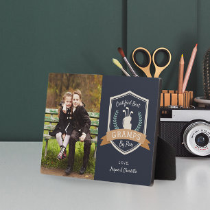 Plaque Photo Meilleurs Gramps Par Par   Golf Grand-père Photo