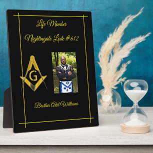 Plaque Photo Membre de Freemason Life