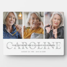 Mémento personnalisé avec 3 photos et texte pour u