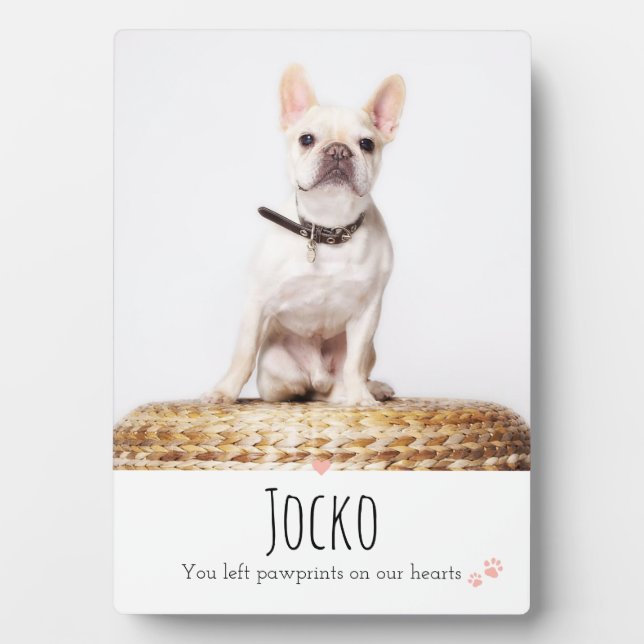 Plaque Photo Mémoire de chien Perte d'animal de compagnie Cadea (Devant)